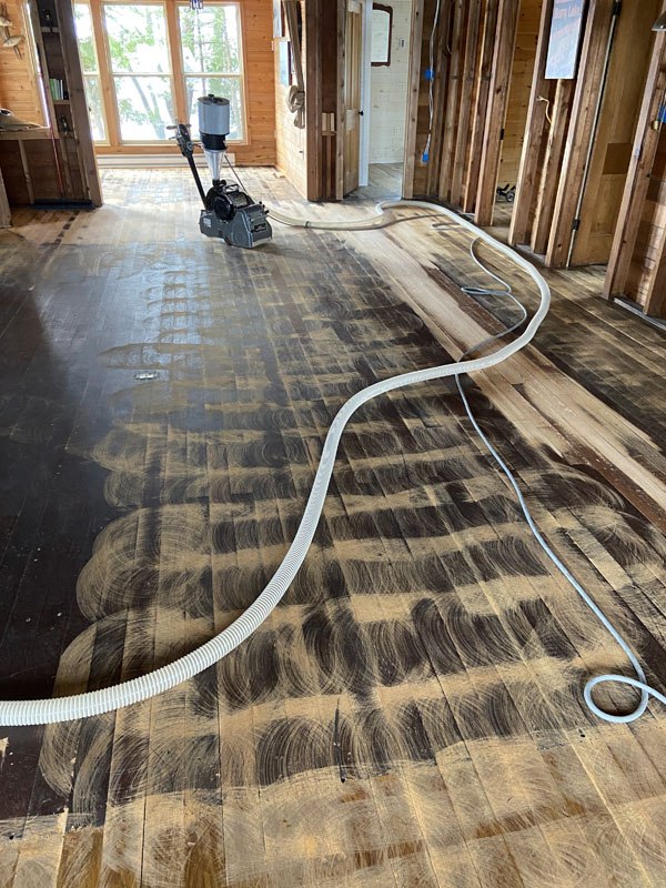 Hardwood Floor Refinishing progress by Bodanske Wood Flooring 01
