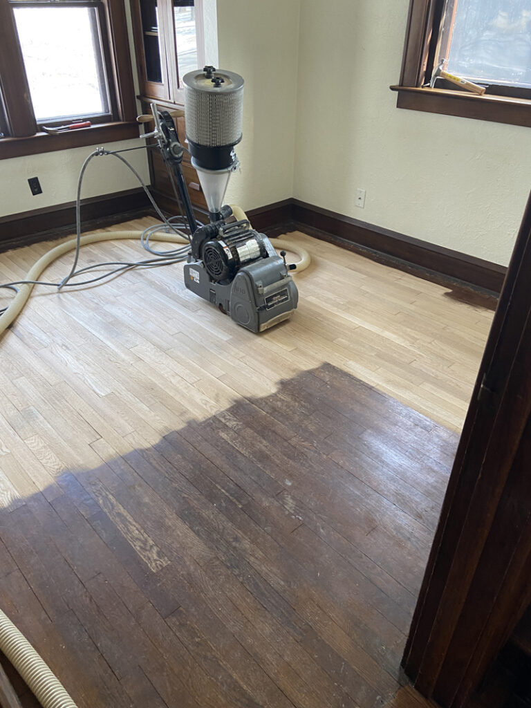 Floor Refinishing dust collection system